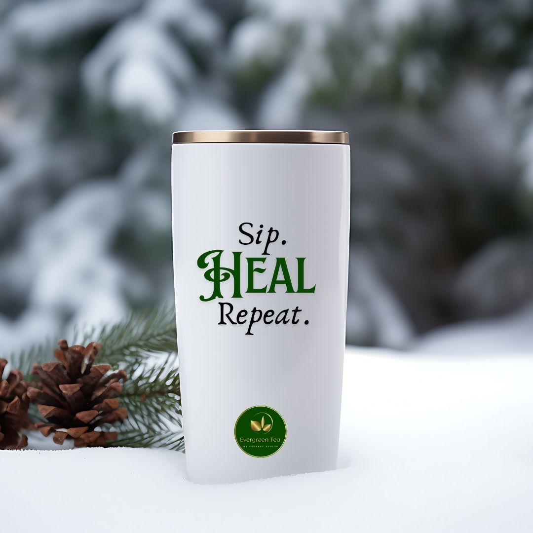 Sip. Heal. Repeat. Matcha Tapered Stainless Steel Tumbler