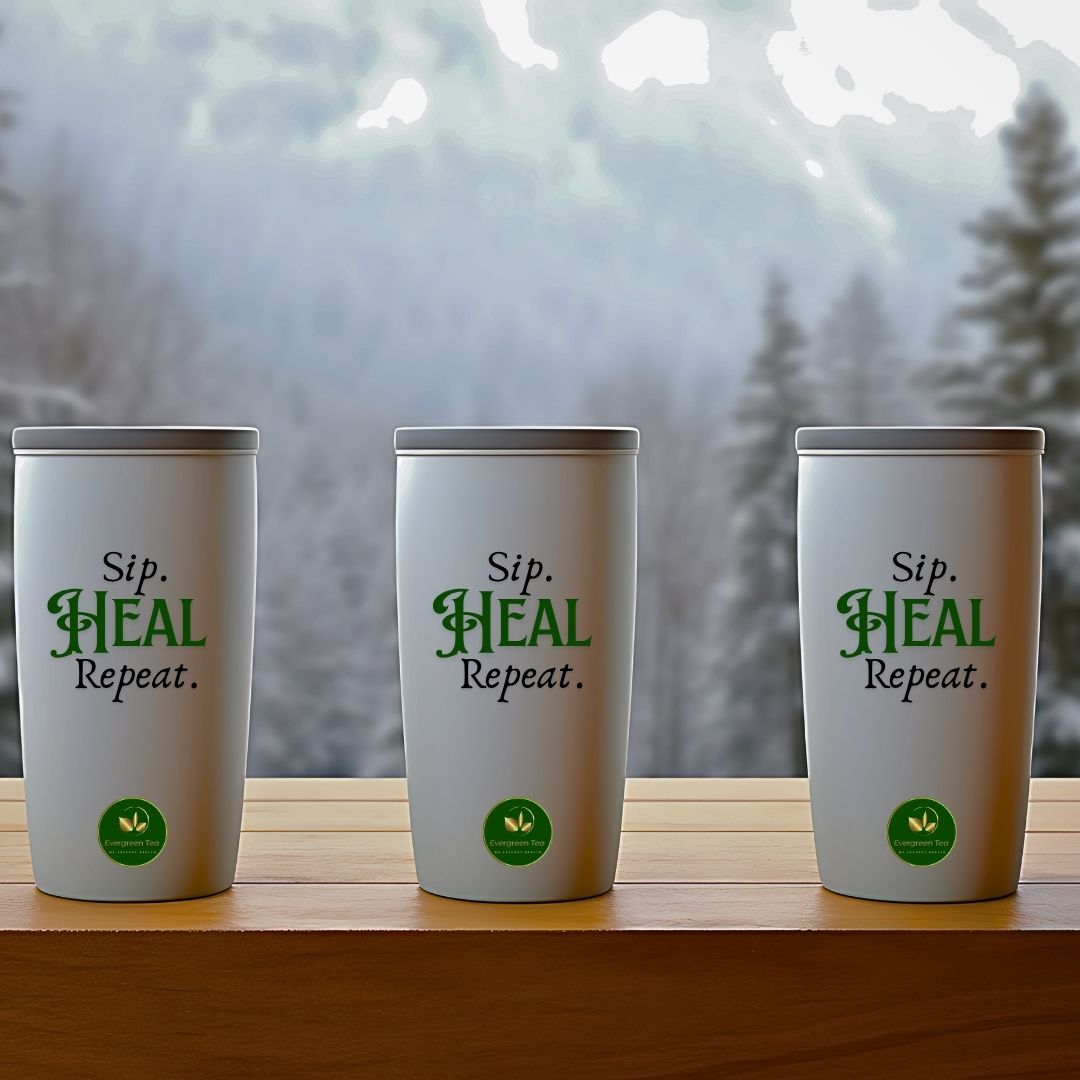 Sip. Heal. Repeat. Matcha Tapered Stainless Steel Tumbler